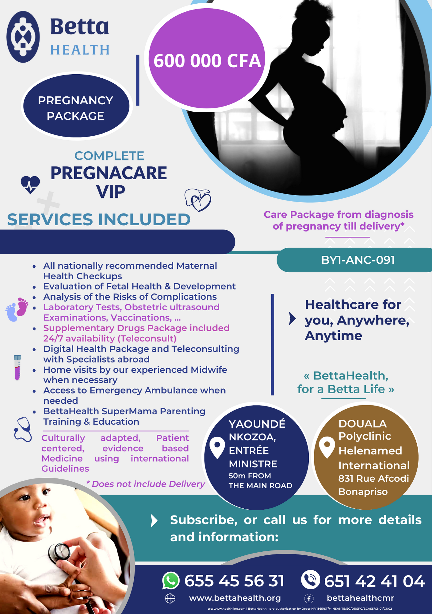 BETTAHEALTH PACKAGE - PREGNACARE VIP