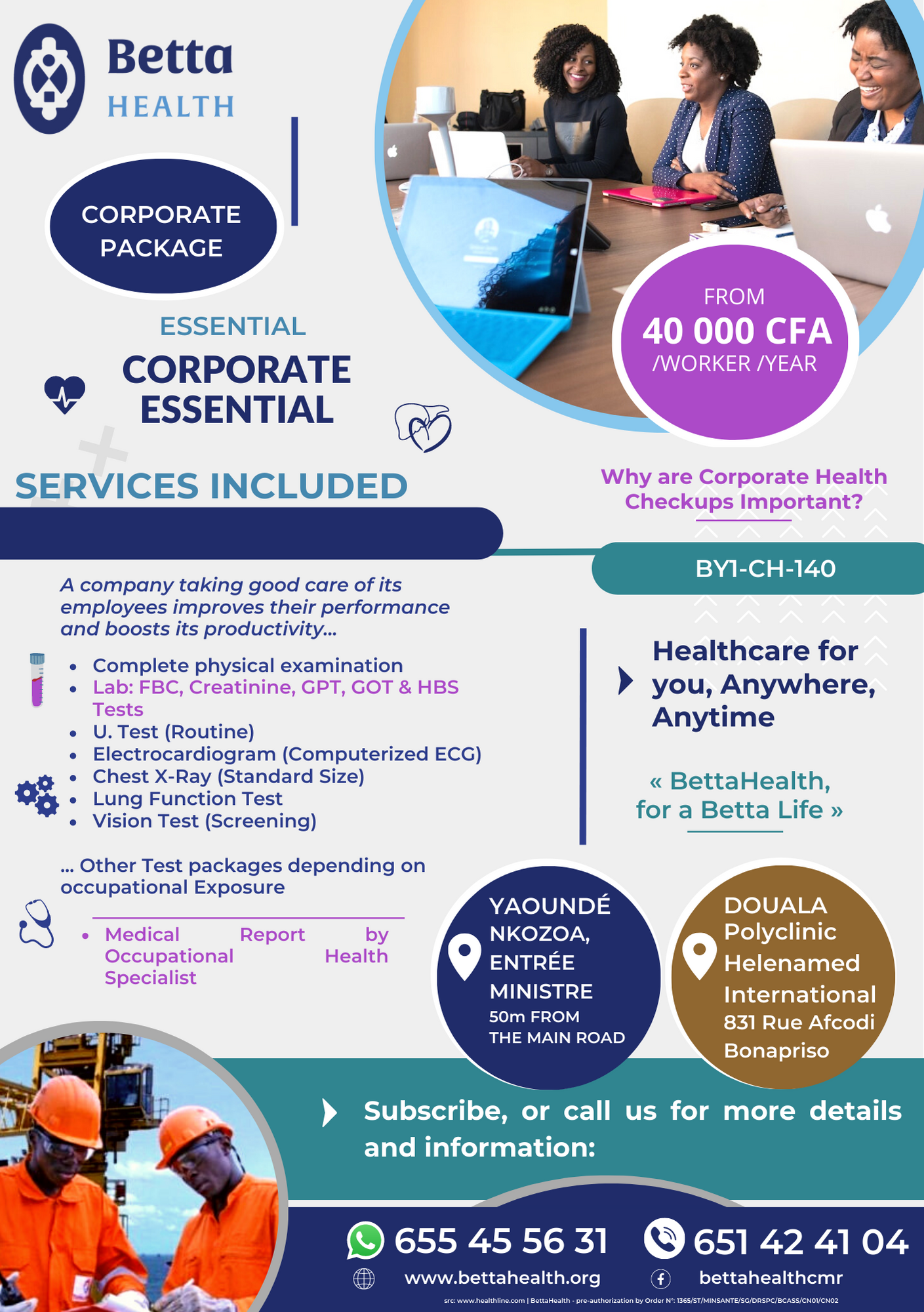 BETTAHEALTH PACKAGE - CORPORATE ESSENTIAL