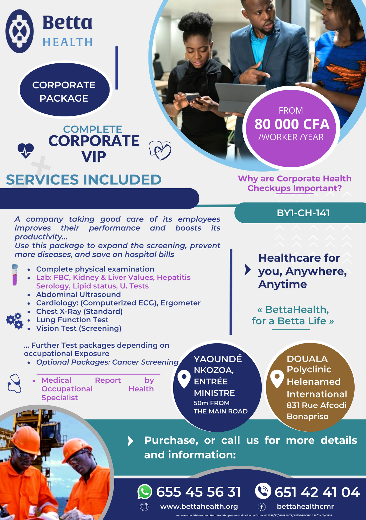 BETTAHEALTH PACKAGE - CORPORATE VIP