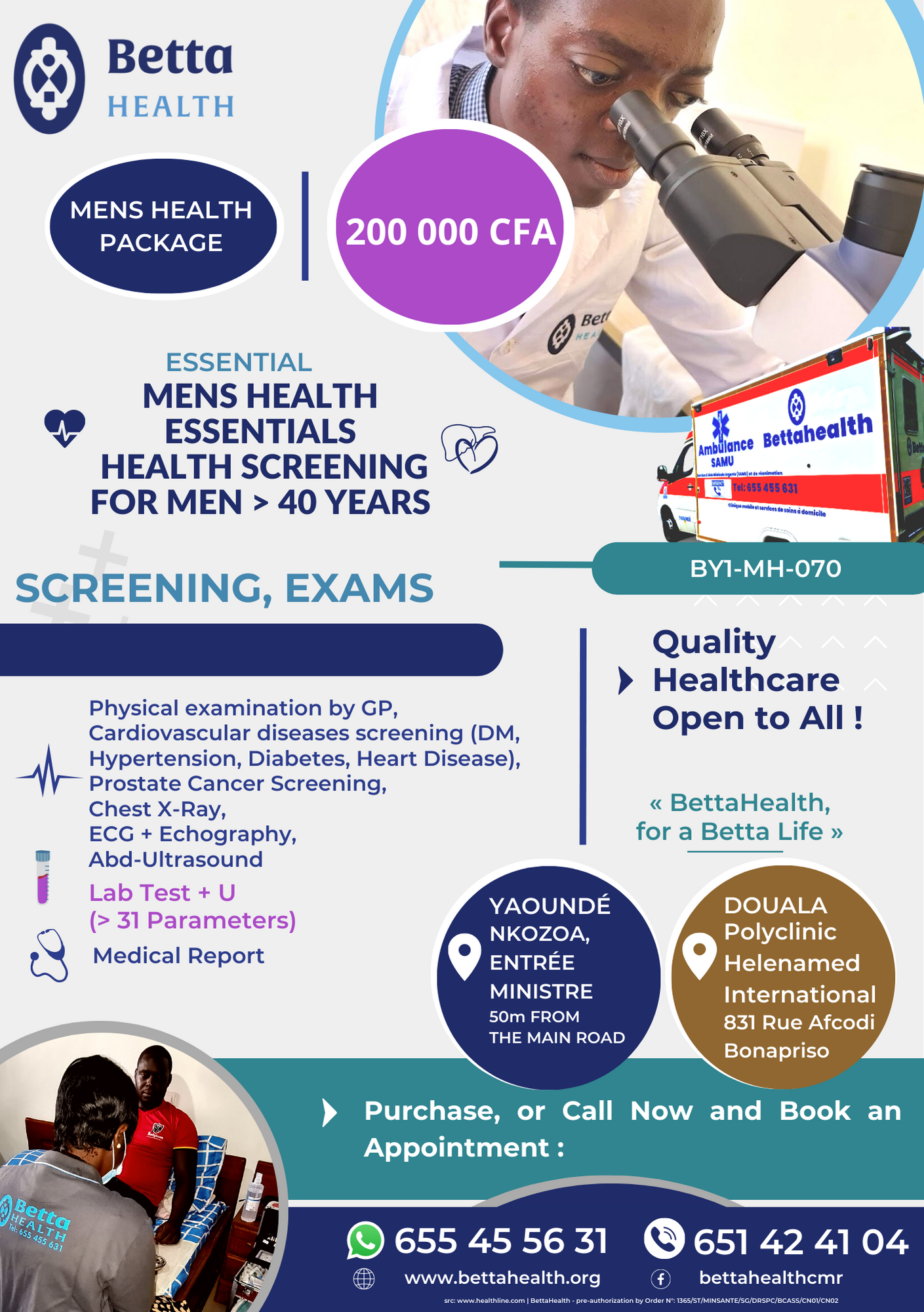 MENS HEALTH ESSENTIALS | HEALTH SCREENING FOR MEN > 40 YEARS