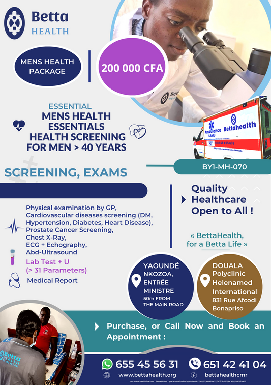 MENS HEALTH ESSENTIALS | HEALTH SCREENING FOR MEN > 40 YEARS