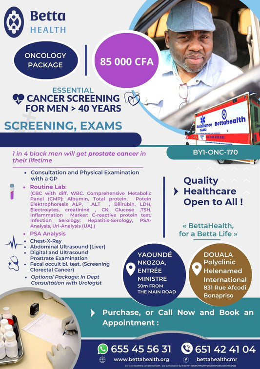 ONCOLOGY - CANCER SCREENING FOR MEN > 40 YEARS